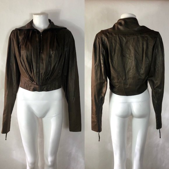 Jean Paul Gaultier Jackets & Blazers - Rare Vtg Jean Paul Gaultier Brown Jacket M